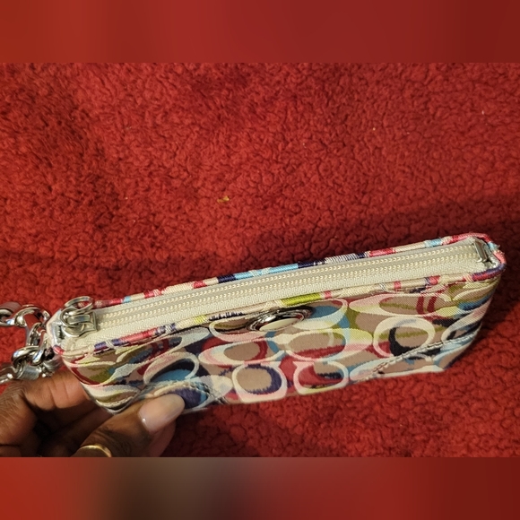 Coach Multicolored C Logo Wristlet - Picture 6 of 8